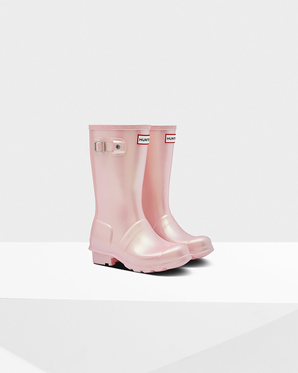 Kids Rain Boots - Hunter Original Big Nebula (60IWTCUMO) - Pink